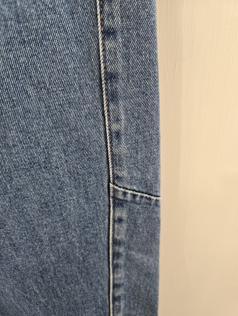 Calvin Klein Barrel Jeans Runaway Blue NWT Size 29 R High Rise Loose Fit Taper - Picture 7 of 15